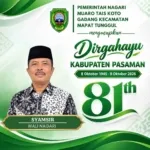 Pemerintah Nagari Muaro Tais Koto Gadang Kec. Mapat Tunggul Mengucapkan Dirgahayu Kab. Pasaman ke-81