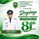 Pemerintah Nagari Pintu Padang Kec. Mapat Tunggul Mengucapkan Dirgahayu Kab. Pasaman ke-81