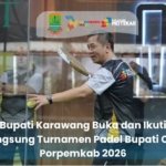 Bupati Karawang Buka Bupati Cup Padel, Turun Langsung dan Jadi Juara