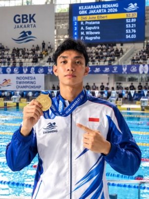 Didi June Elbert Borong 3 Emas KRAPDA DKI 2026, Millennium Aquatic Ukir Rekor Gelar ke-16