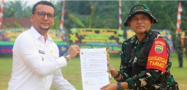 TMMD ke-130 Resmi Dibuka di Labusel, Bupati Fery Pimpin Upacara di Torgamba