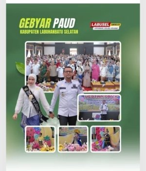 Bupati Labusel Hadiri Gebyar PAUD, Dorong Mutu Pendidikan Anak Usia Dini