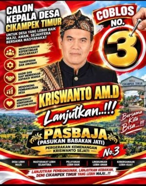 Kriswanto Resmi Nomor Urut 3, Siap Bertarung di Pilkades Cikampek Timur