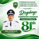 Pemerintah Nagari Simpang Kec. Simpang Alahan Mati Mengucapkan Dirgahayu Kab. Pasaman ke-81