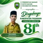 Pemerintah Nagari Koto Kaciak Kec. Bonjol Mengucapkan Dirgahayu Kab. Pasaman ke-81