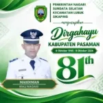 Pemerintah Nagari Sundata Selatan Kec. Lubuk Sikaping Mengucapkan Dirgahayu Kab. Pasaman ke-81