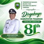 Pemerintah Nagari Muara Tais Kec. Mapat Tunggul Mengucapkan Dirgahayu Kab. Pasaman ke-81